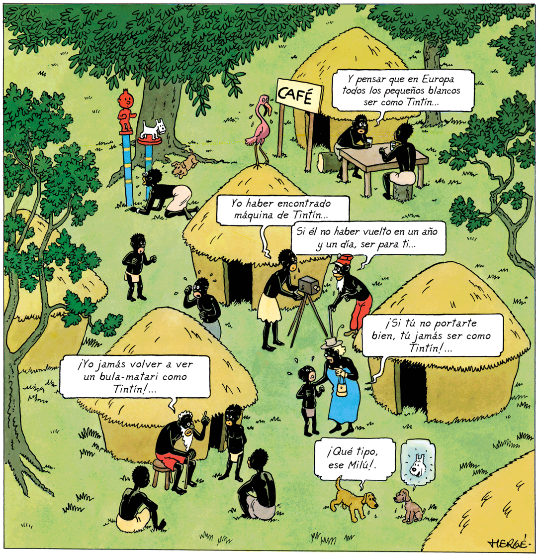 Tintin au Congo dernière page